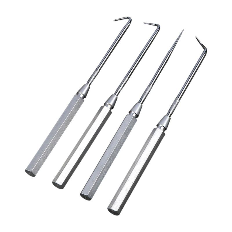 

Набір з 4 професійних інструментів для зняття деталей автомобіля, багатоцільові кутові гачки, знімачі сальників, сталева конструкція 1