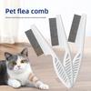 Pet CombsDog Flea Combs Cat Flea Removal Combs Plastic Close-toothed Special Combs Steel Needle Combs Hair Removal Combs