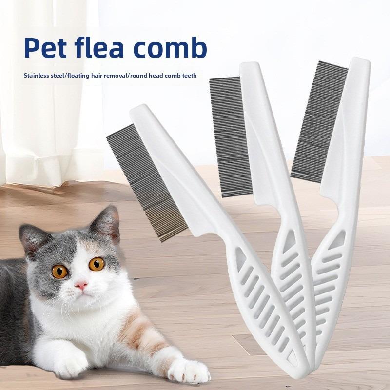 Pet CombsDog Flea Combs Cat Flea Removal Combs Plastic Close-toothed Special Combs Steel Needle Combs Hair Removal Combs