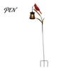 Solar Garden Lights Kingfisher Stake Light, Metal Bird Yard Art with Hanging Lantern, Auto-On Powered Outdoor Decor LED Waterproof Patio Decoration