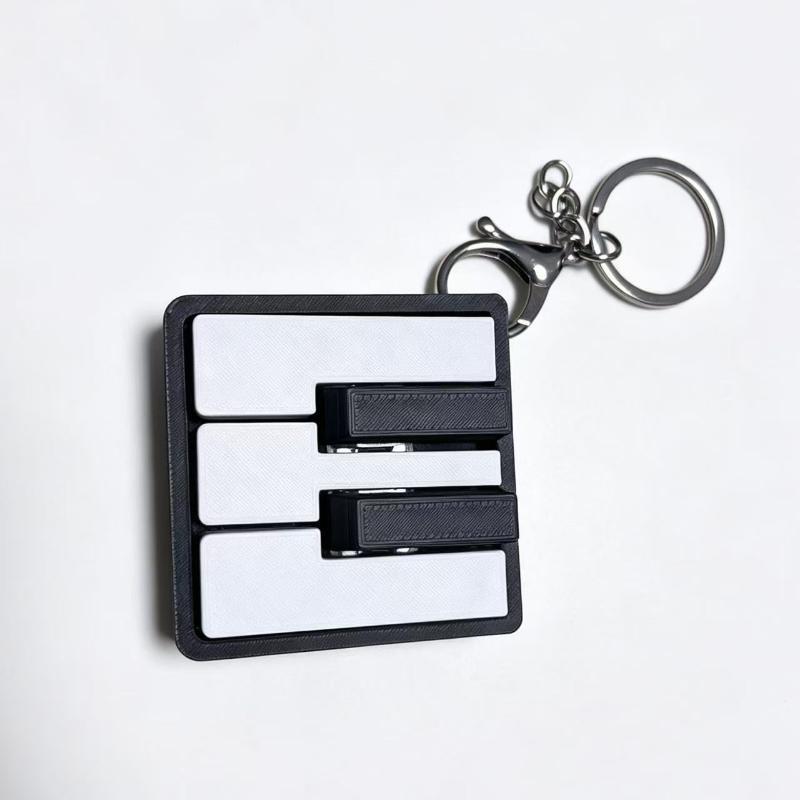 3D Printed Piano Keyboard Clicker Press Type Relax Fidget Figurine Suitable For Office Desk Party Games Musical Key Presser