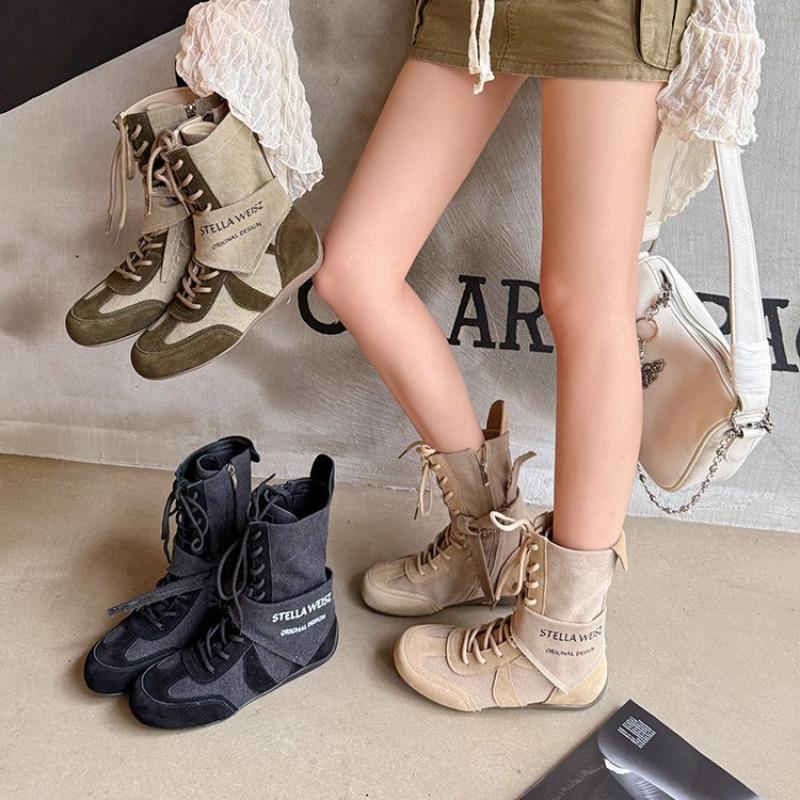Retro outdoor tooling Martin boots women's summer new thick-bottomed mesh breathable wasteland wind cowboy short boots