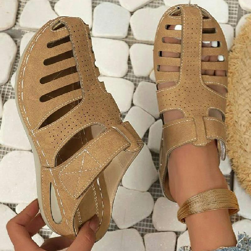 Fashion Women's Sandals Roman Summer Shoes Women Heels Sandals Slip On Platform Sandalias Mujer Wedge Heeled Slippers Summer Footwear