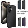 Business Kohlefaser-Textur Muster Schlanke Hülle für Xiaomi POCO X8 Pro Max X7 F8 Ultra F7 M8 M7 Pro 5G Magnetische Stoßfeste Abdeckung