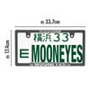 MOONEYES Raised MOONEYES Logo License Plate Frame, New Standard Compliant (Set of 2)