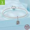 S925 Sterling Silver Birth Day Pendant Jewelry Accessories Personalized Retro Bracelet Beads
