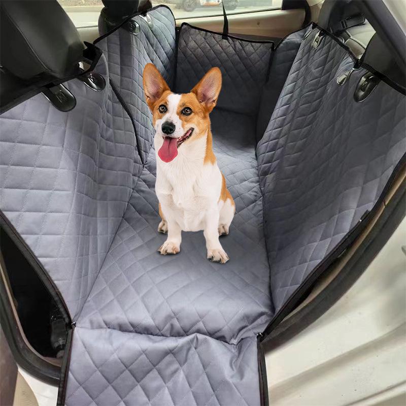 Quilted Thickened Pet Car Seat Cover - Protective Rear Seat Mat for Dogs