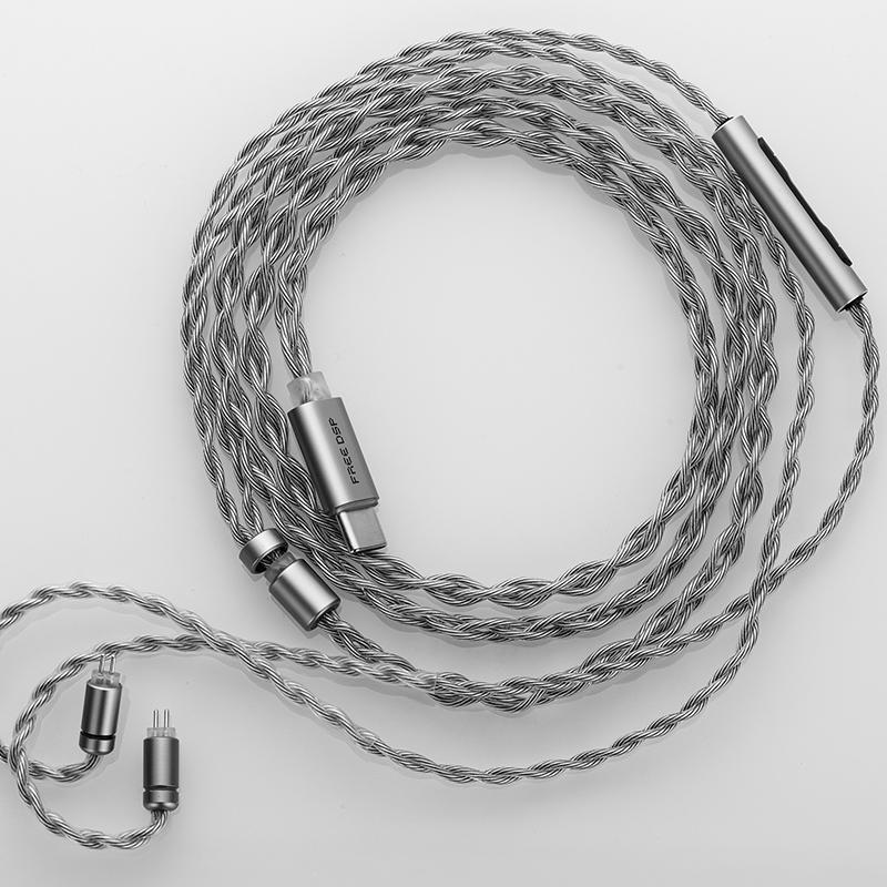 

MOONDROP FREE DSP USB-C Earphone Upgrade Cable Fully Balanced Audio Output In-Ear Headphones Line FREE DSP