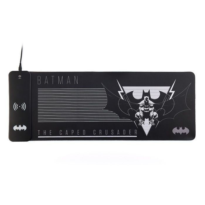 Tapis de souris de jeu XXL - NUMSKULL - Batman - Chargeur sans fil - RGB personnalisable - Antidérapant
