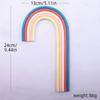 3D Pottery Rainbow Cake Toppers Colorful Cake Decor for Wedding Baby Shower Girls Boys Rainbow Theme Birthday Party Supplies
