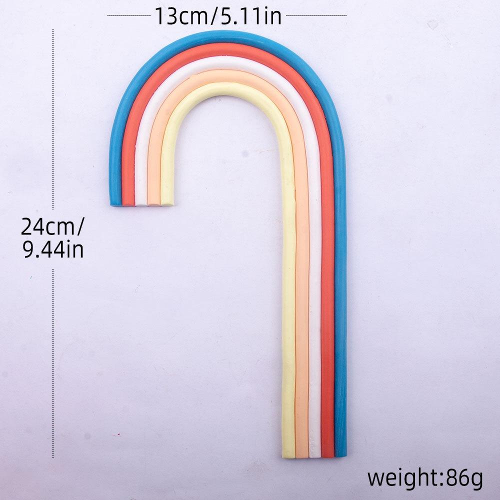 3D Pottery Rainbow Cake Toppers Colorful Cake Decor for Wedding Baby Shower Girls Boys Rainbow Theme Birthday Party Supplies