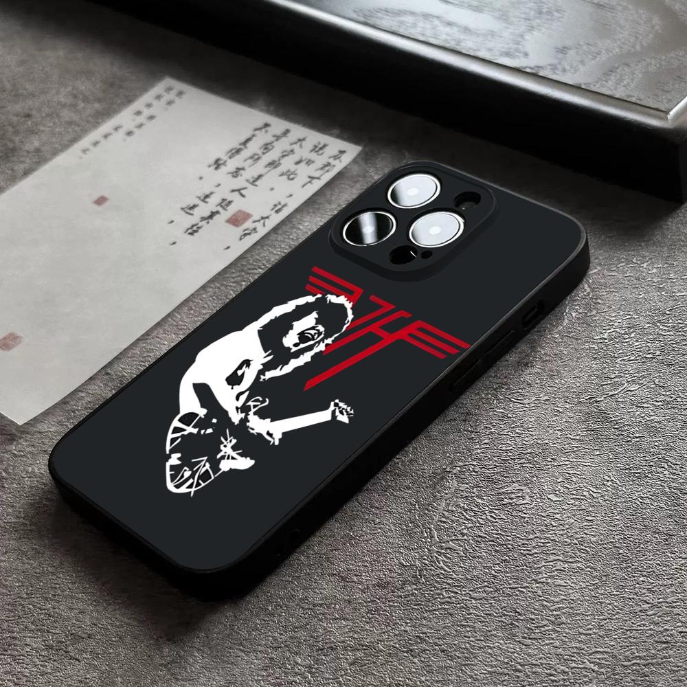 Eddie Van Halen Graphic Guitar Phone Case For 17 Pro Max Iphone 16 14 Pro Max 12 15 Plus 13 Pro 11 Xr X Xs 8 Plus Back Cover