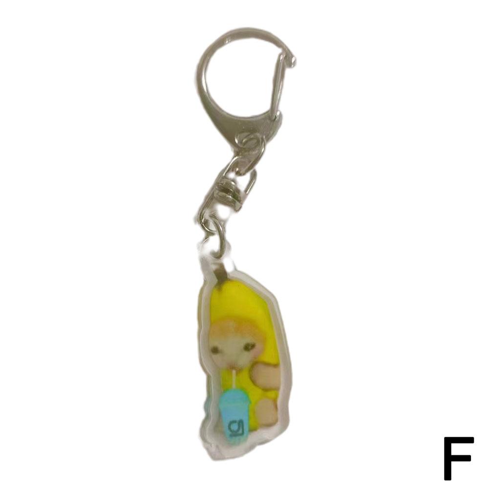 Banana Cat Keychain for Students Funny Pendant Lanyard Decorations Cat Charm Phone Chain Anti-lost Strap Decors