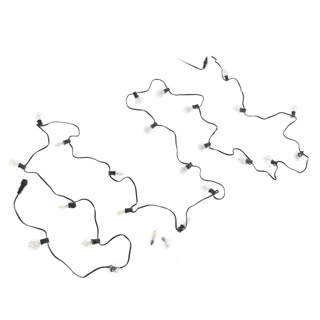 G40 String Light 25LED 25ft Waterproof Glass Ball String Light for Garden Lawn Festival