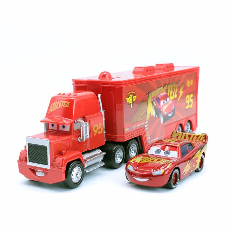 Cars 2 3 Toys Lightning McQueen Jackson Storm Mack Uncle Container Truck Diecast Model Car Toy Childrenr Gift