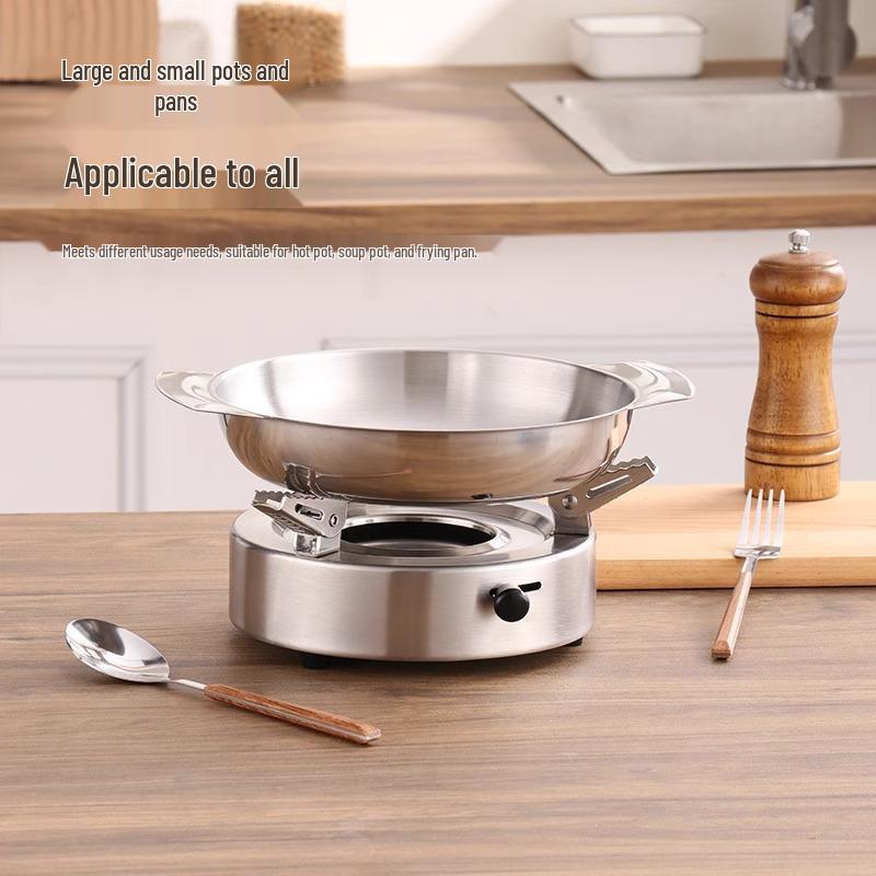 Portable Windproof Alcohol Camping Stove for Dormitory & Hotel Use