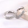 14K Gold Stainless Steel C-Shaped Half-Moon Earrings for Women
