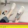 2025 Women's Versatile Soft Sole Flat Nurse Shoes - White Leather for Spring & Autumn