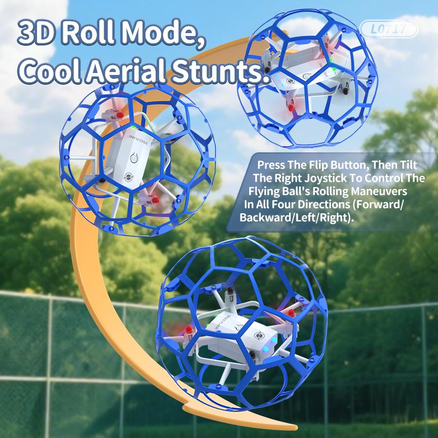 Children's Football Competition Spherical Hollow Cup Football Drone Science and Education Quadcopter Holiday Gift Toy