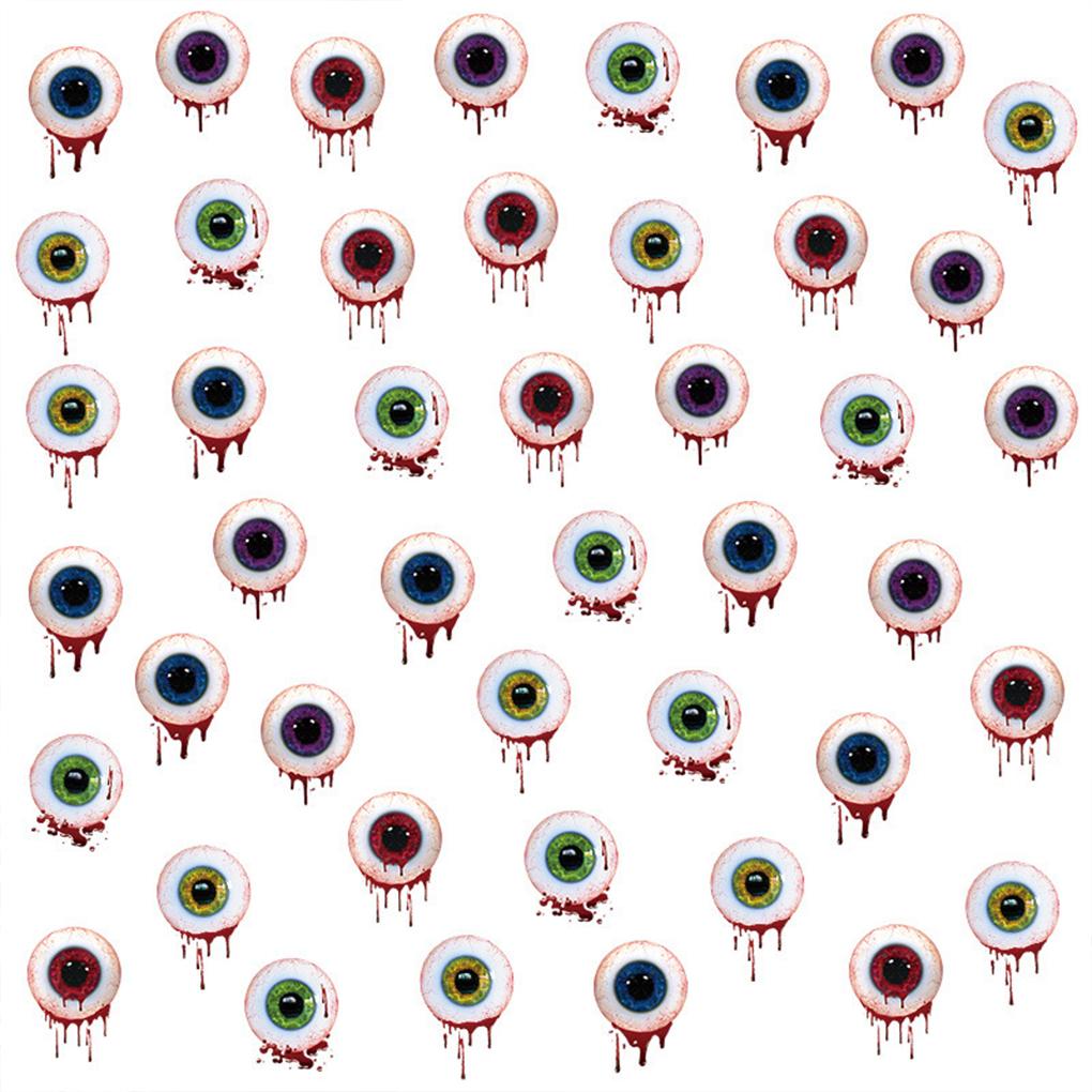 5x Scary Halloween Terrifying Eyeball Window Sticker For Party Decoration Terrifying Eyeball Sticker