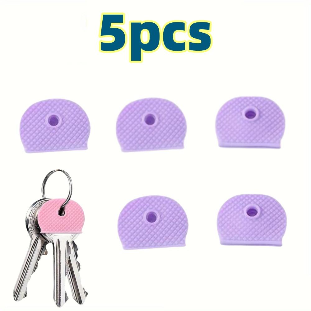 5-20PCS Multicolor Silicone Keys Cap Covers Color-Coded Keychain Tags Set Universal Protection Cover for Easy Identify Door Keys