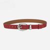 Retro High-end Belt for Women's Genuine Leather Matte Reverse Velvet Versatile Jeans Trendy Decorative Belt for Women