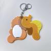 Keyring Mirror Pendant Starfish Animals Bag Pendant Fashion Acrylic Keychain  Gift
