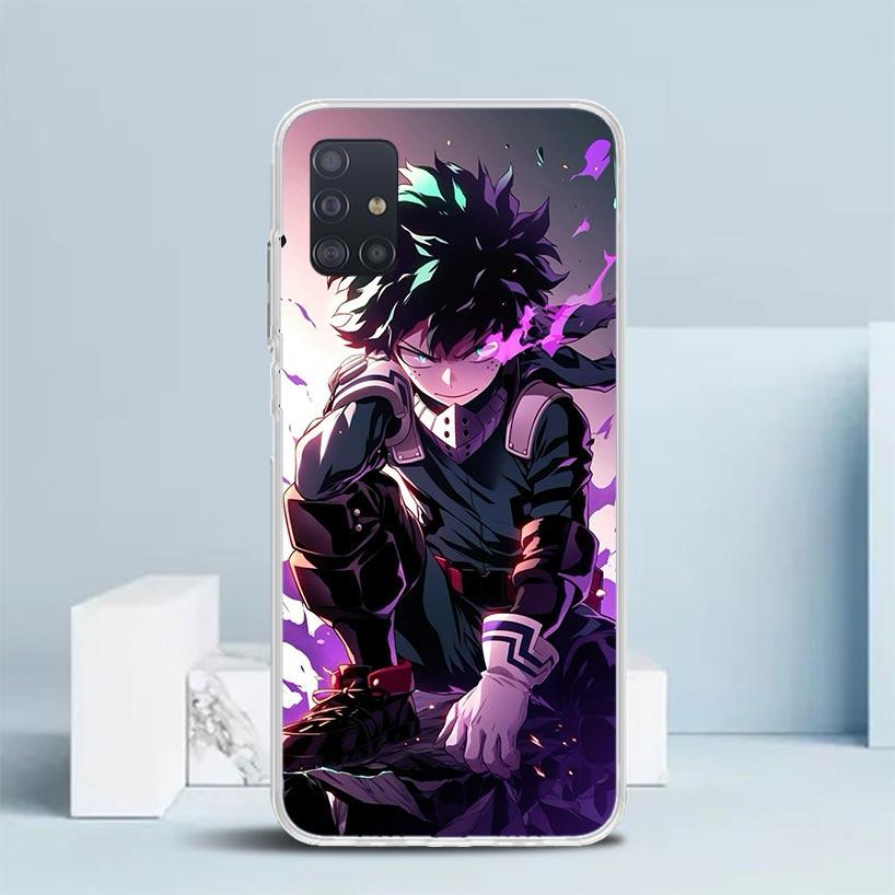 Midoriya Izuku Deku MHA My Hero Pouzdro na telefon Pro Samsung Galaxy A52 A32 A22 A12 A51 A50S A30S A10S Note 20 Ultra 10 S10 Plus A31 A
