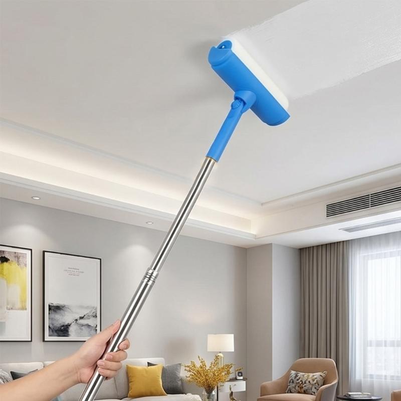 Ceiling Paint Roller No Drip Set 10Inch Ceiling Paint Tool for Painting Ceilings Walls Door Simple To Clean And Maintain