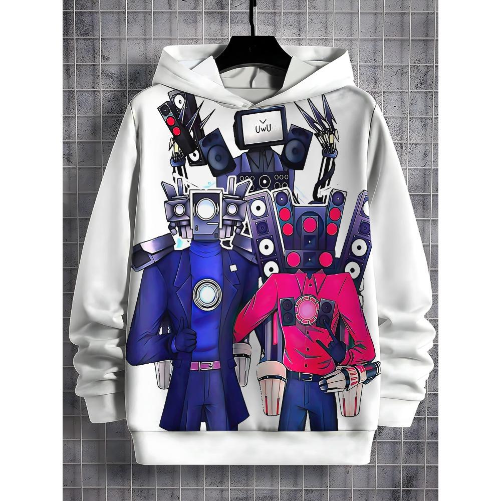 Skibidis 3D Print All Seasons Children Casual Sweatshirt Cool Pullover Tops Unisex Clothes Boy Girl Hoodies