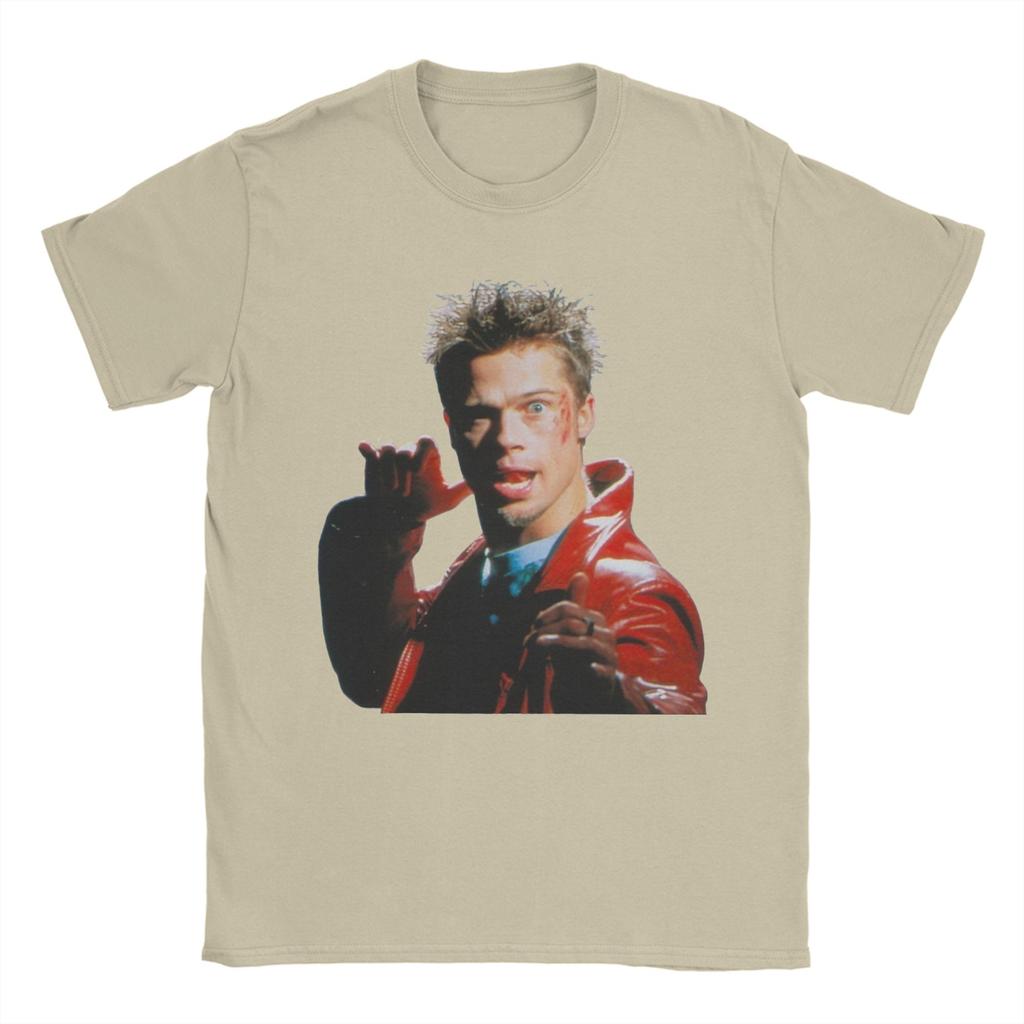 Fight club karate Tyler Durden Brad Pitt T Shirt 100 Cotton Clothing Short Sleeve Round Collar Tee Shirt Plus Size TShirts