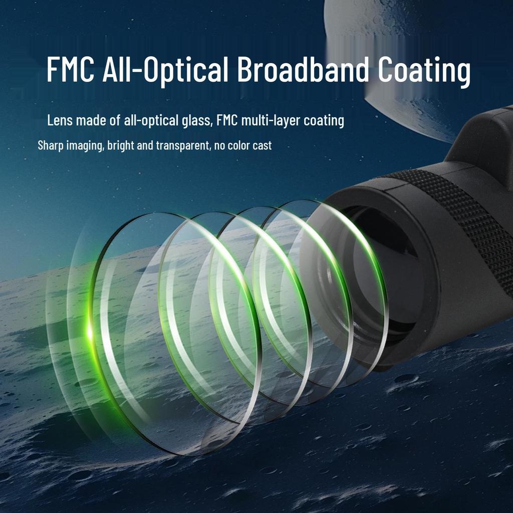 Portable HD Handheld Monocular Telescope for Night Vision and Low Light Photography