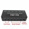 DC 5-15V Headphone Amplifier Mixer 2 In 4 Out Signal Mixer Box  for Stage Performance