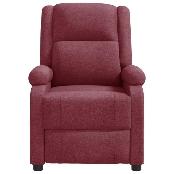 VidaXL Fauteuil de massage Rouge bordeaux Tissu 342430