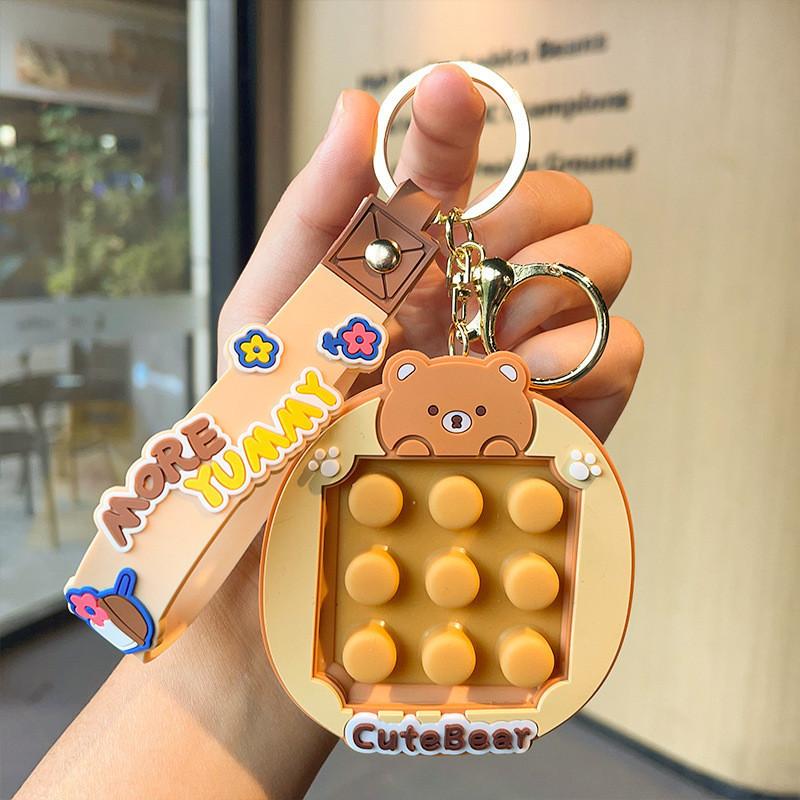 Silicone Animal Keychain Cute And Stress Relieving For Bags Backpacks And