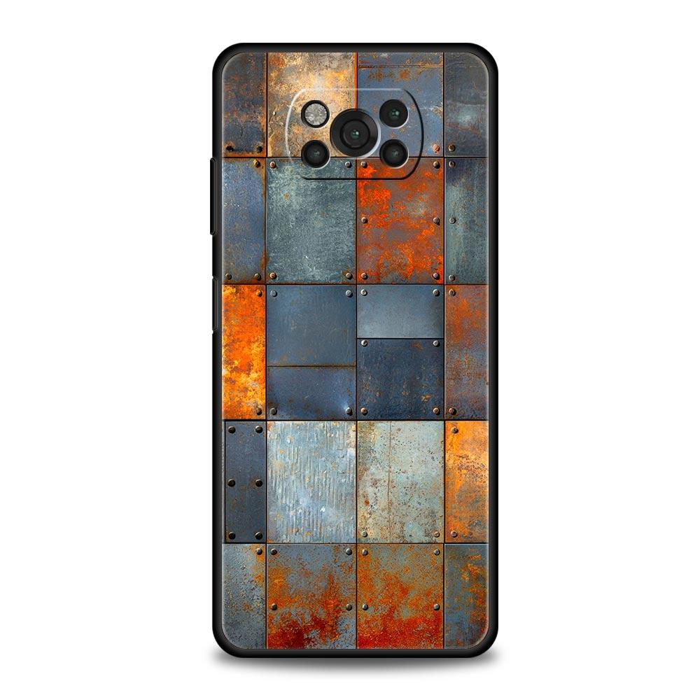 Vintage Industrial Style Rusty Phone Case for Xiaomi Poco F7 F6 F5 F4 F3 X6 X5 X4 X3 NFC F7 Ultra M4 C51 C55 GT Soft TPU Cover