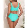 Hot-selling Split Swimsuit Multi-color Printed Sports Splicing Swimsuit Two-piece Set BIKINI Women