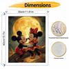 Disney Paint By Number Kit Mickey Minnie Moon Drawing Canvas DIY Picture Home Decor Disney Oil Painting Lovers Gift Modern Wall Art
