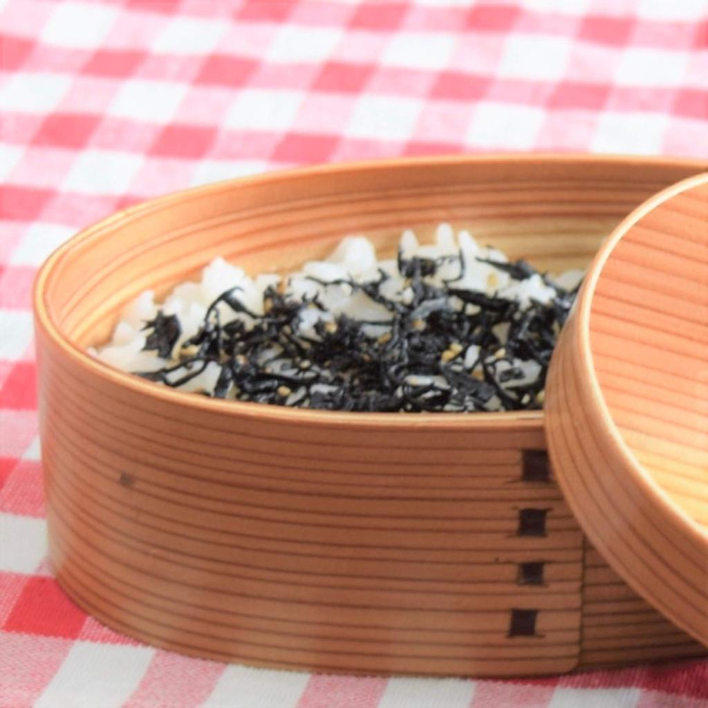 Kanoryu Bento Wood Knotted Large Box, Grain, 700ml, Design Cat, Magewappa,