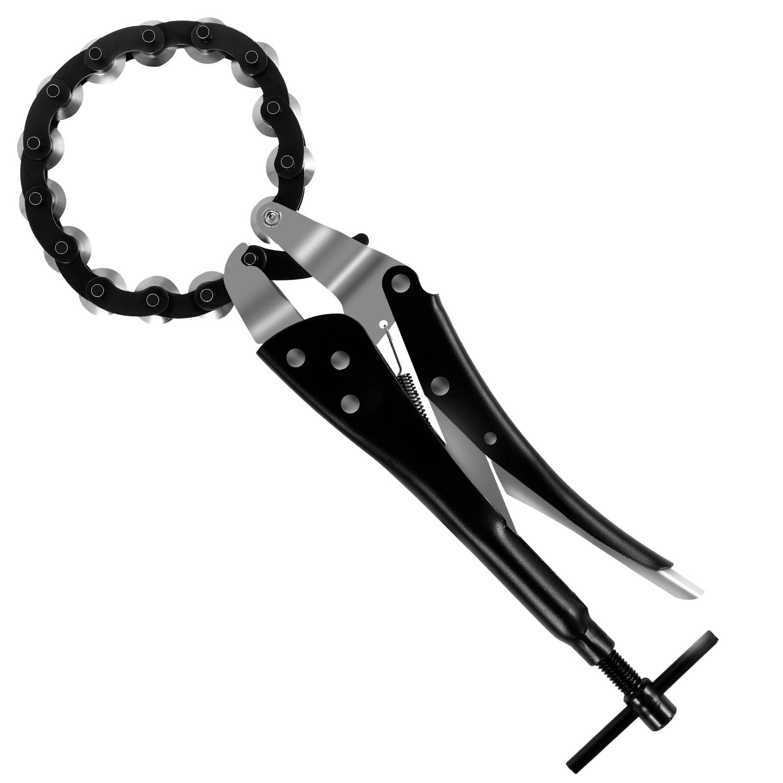 

Tailpipe Cutter 0.6inch to 3.3inch Exhaust Tube Chain Cutter Carbon Steel Exhaust Pipe Cutter Tool for PVC Copper Exhaust Pipe чёрный