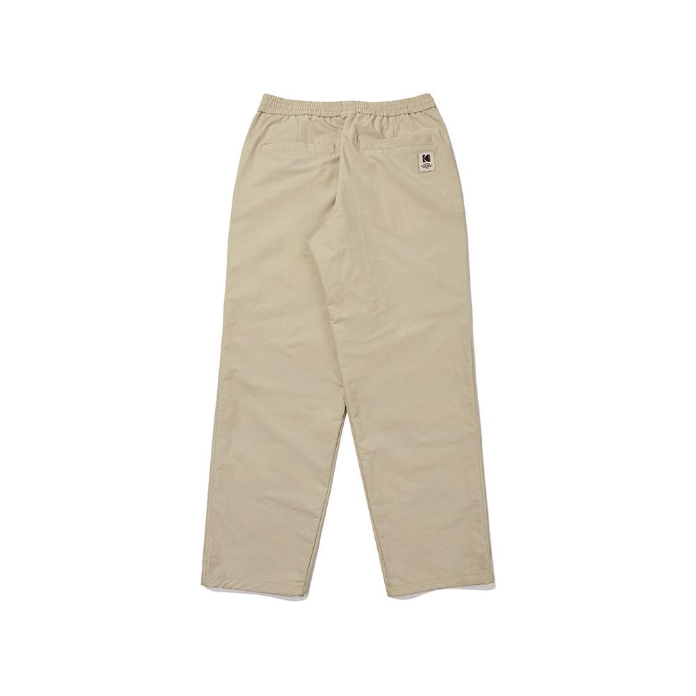 KODAK Monochrome Supplex Semi-Overfit Straight Pants Beige