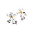 Elegant Irregular Flower Earrings: Luxurious, Versatile, High-End Design for Women