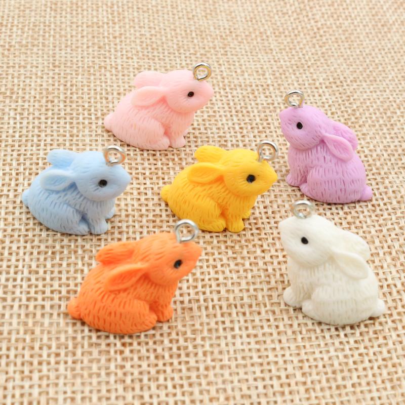 10Pcs Multi-Styles Mix Fruit Animals Dice Cloud Resin Earring Charms Diy Findings Keychain Bracelets Handmade Charms