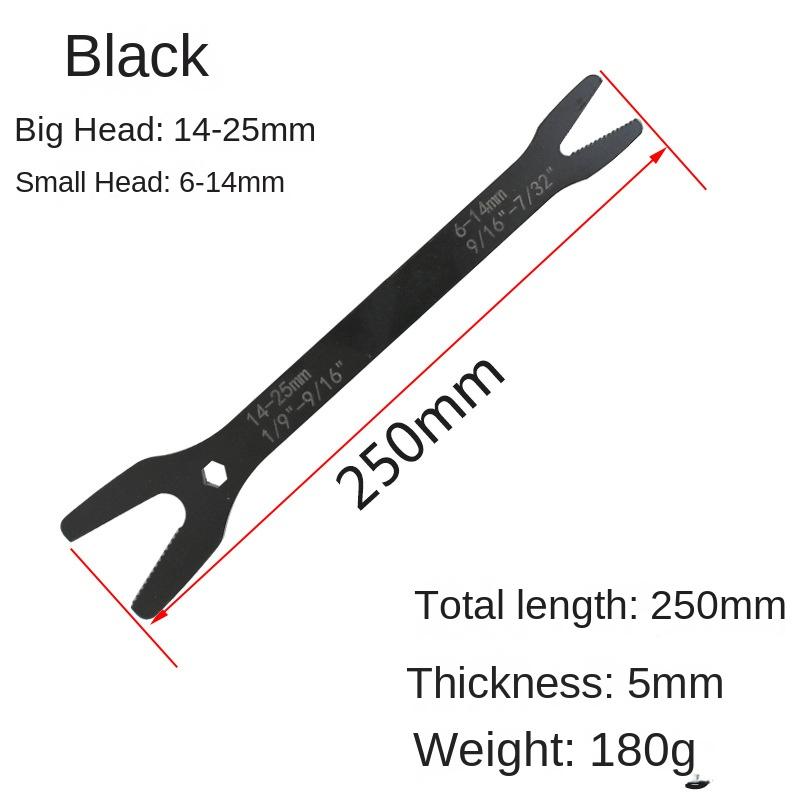 

8-25 мм универсальный гаечный ключ Torx самозатягивающийся регулируемый ключ для очков настольный двухсторонний гаечный ключ Torx ручной инструмент для завода чёрный