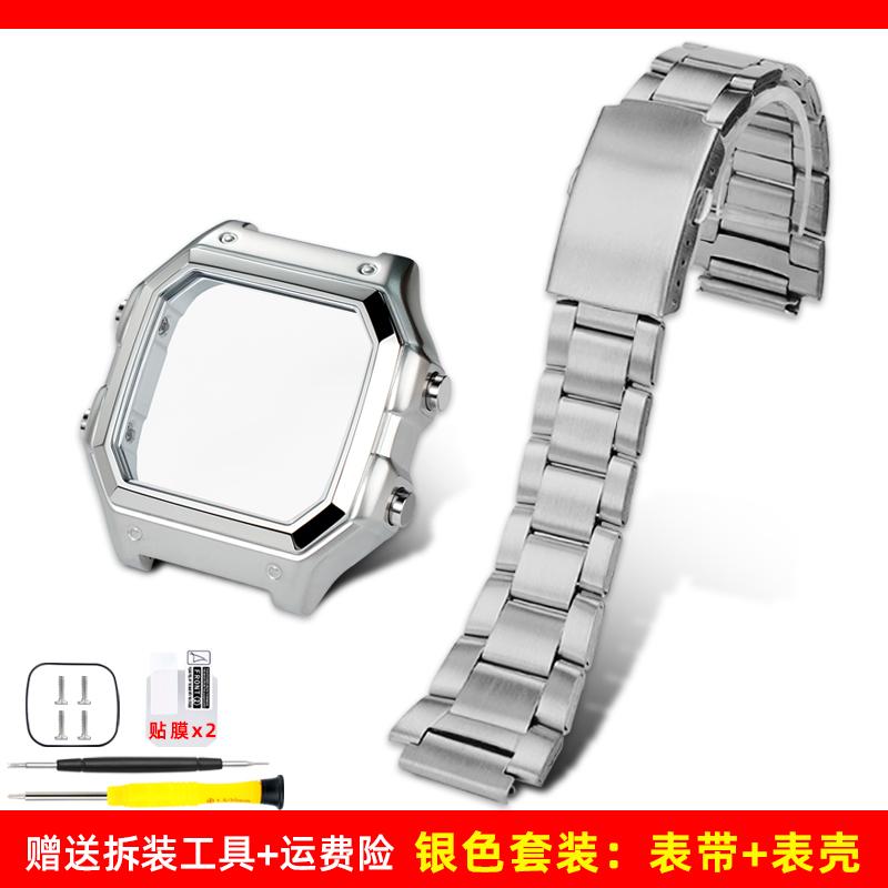 Ae1200 Fashion Accessories For Casio Case Kit Modified Metal AE-1200 Ae-1300 Bezel Glass Strap Ring Stainless Steel Watch Band