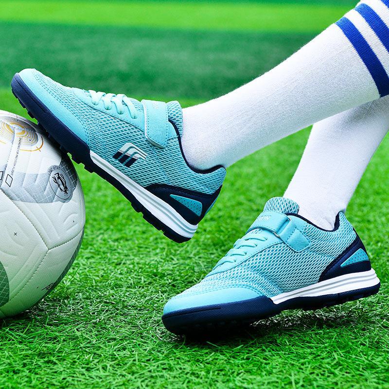 Neue Fußballschuhe mit magischer Schnalle, weiche Nägel, für Jungen und Kinder, Studenten-Spiel-Trainingsschuhe, modische Schuhe mit gebrochenen Nägeln, Sportschuhe