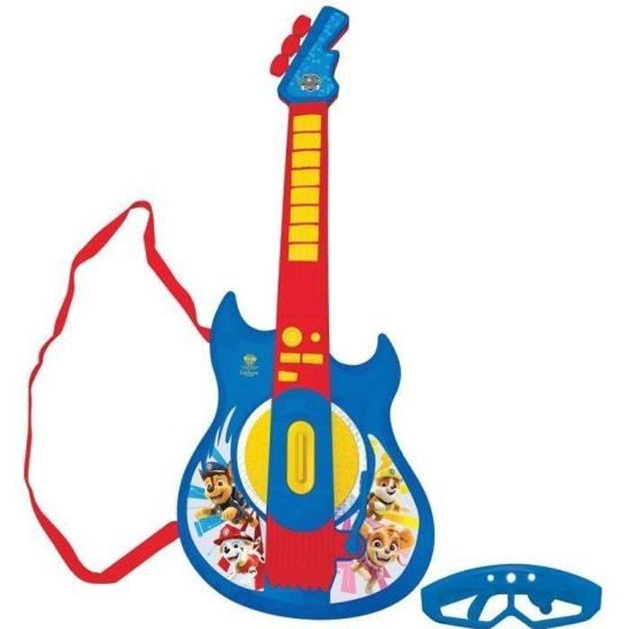 LEXIBOOK Paw Patrol - Light-up Electronic Guitar - Glasses with Microphone - Melodies - 2 Game Modes - MP3 Jack