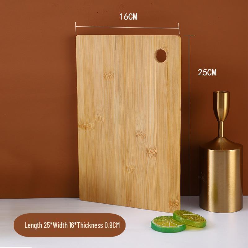 Huawei Portable Bamboo Cutting Board with Round Hole Hook - No Paint or Wax. Ideal for Kitchen and Fruit Preparation.