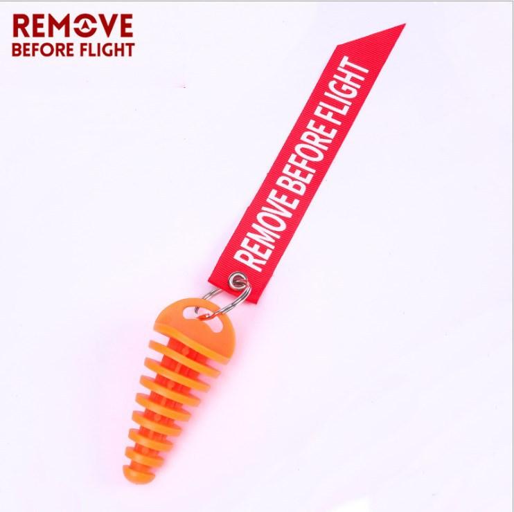 

Muffler Exhaust Wash Plug 0.6 -1.5 Wash Plug with Streamer for Motorcycle Bike 2 Stroke Rubber Exhaust Silencer помаранчевий
