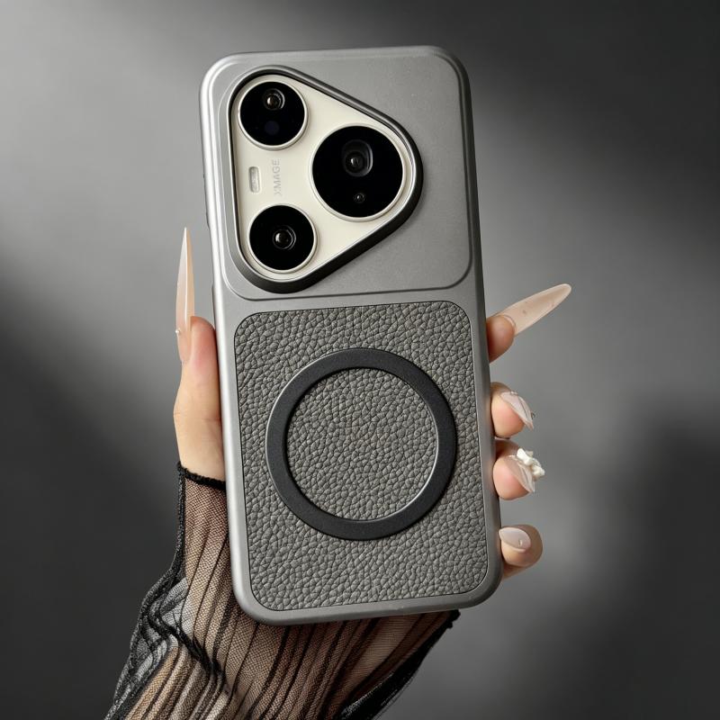 Роскошный ретро-чехол с кожаной текстурой и магнитом для Huawei Pura 90 80 70 Pro Max Mate 80 70 60, беспроводная зарядка, покрытие, крутая крышка